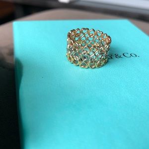 Tiffany and Co. Paloma Picasso Heart 18K Ring Sz 5
